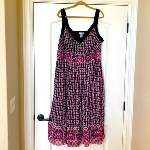JL Studio summer dress Women’s Sequins Pink girlie party Beach plus Size 24W